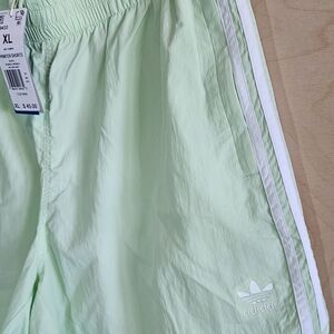 Adidas Mens Light Green Athletic Shorts Unisex Size XL